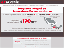 Tablet Screenshot of fundacionbanorte.com